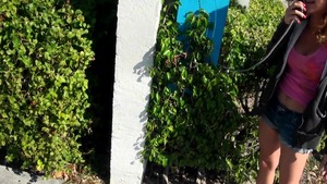 StreetBlowjobs - Brunette Veronica Willis pussy fuck