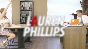 Big Tits at School: Lauren Phillips and Danny D rough handjob