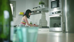 Sex scene in company with chef