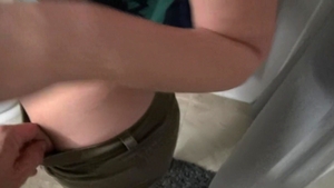 GF R.: Pierced Sasha Summers cum on tits in tiny thongs