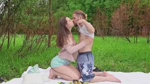 X-Angels - Dirty and passionate couple cunnilingus in the bed