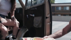 Tough Love X - Tattooed brunette Vanessa Vega sucking dick