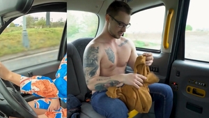 FemaleFakeTaxi - Tattooed Lady Gang goes for fingering