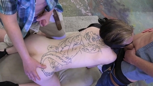 Blindfolded And Double Dicked